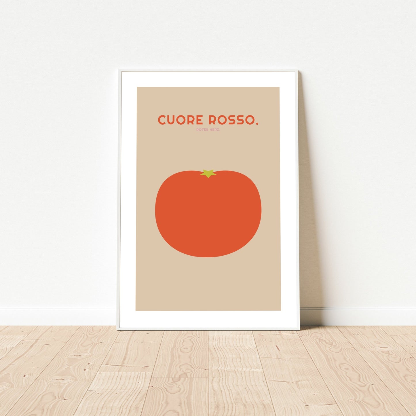 Poster Cuore Rosso - Tomate - La Dolce Vita Collection