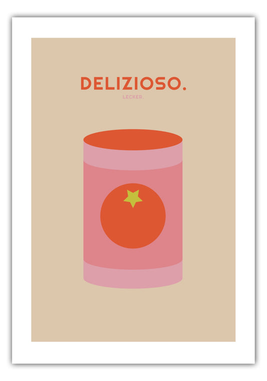 Poster Delizioso - Dosentomaten - La Dolce Vita Collection