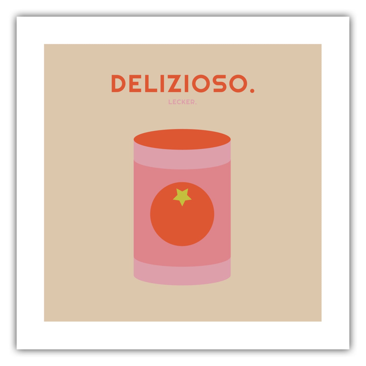 Poster Delizioso - Dosentomaten - La Dolce Vita Collection