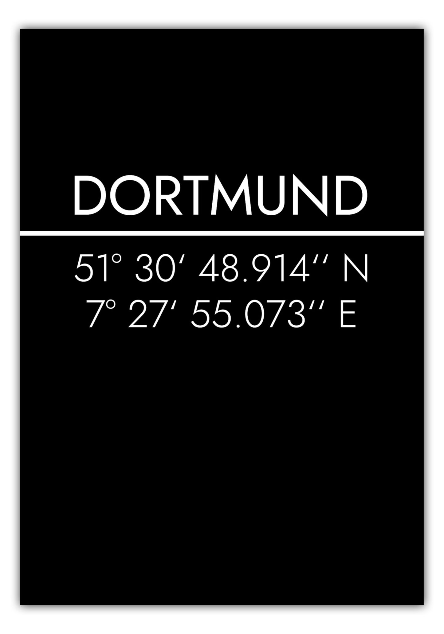 Poster Dortmund Koordinaten #2