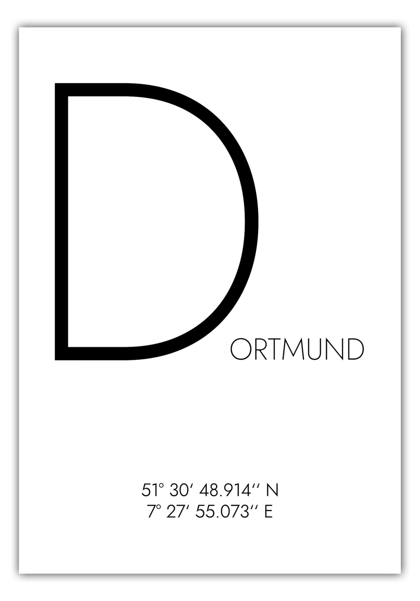 Poster Dortmund Koordinaten #4