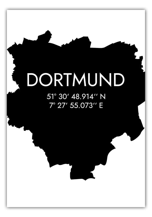 Poster Dortmund Koordinaten #5