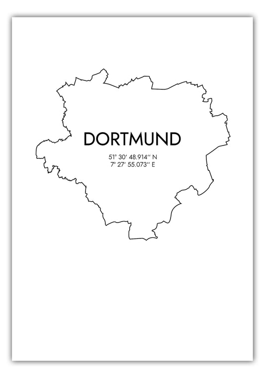 Poster Dortmund Koordinaten #7