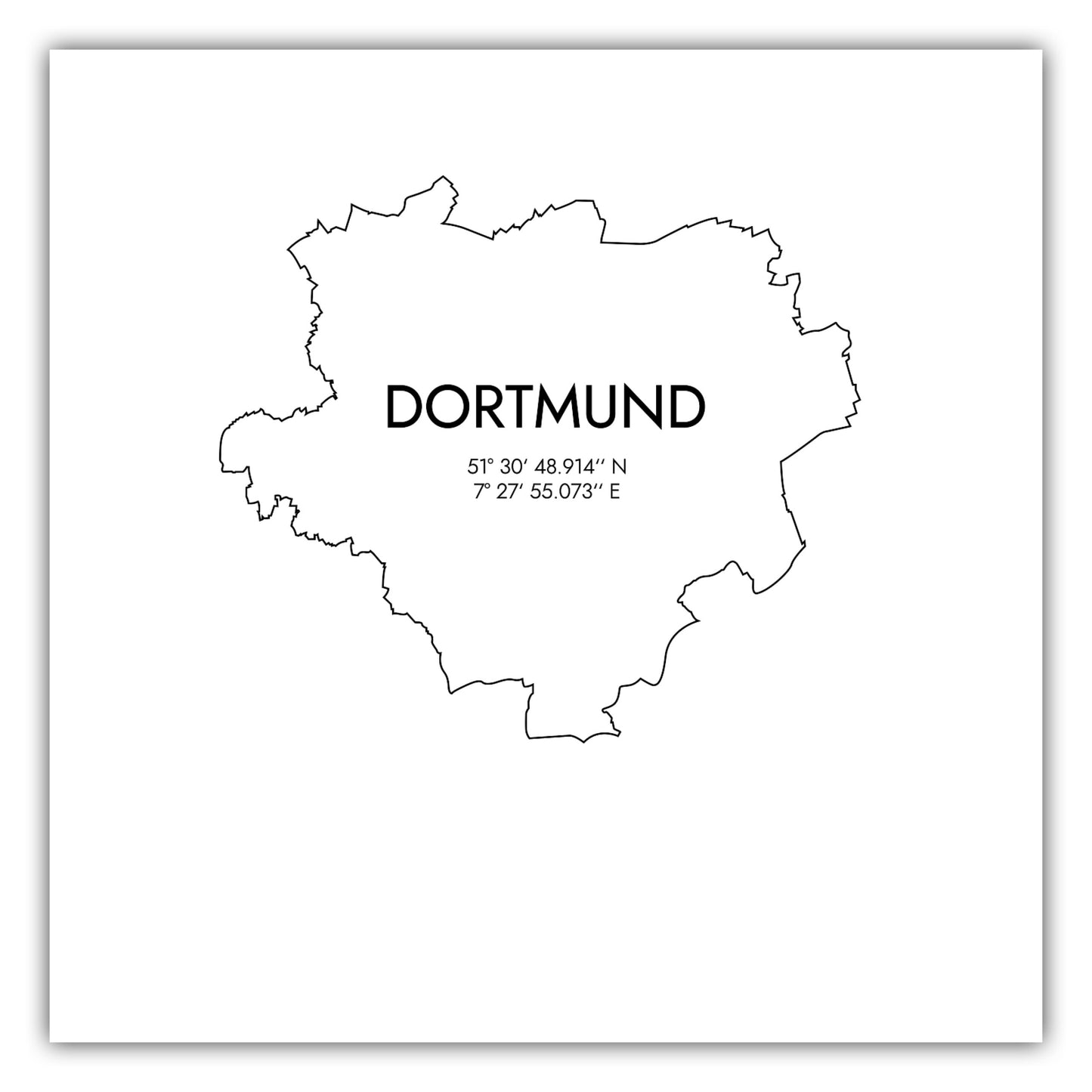 Poster Dortmund Koordinaten #7