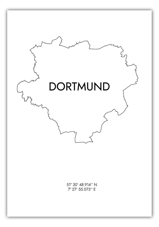 Poster Dortmund Koordinaten #8