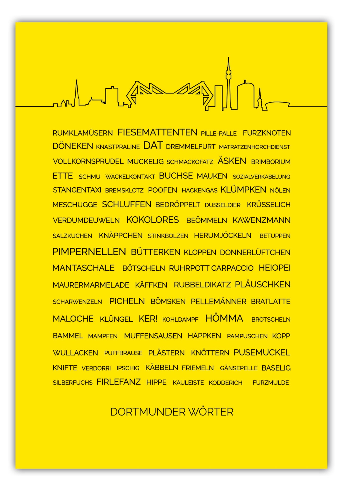 Poster Dortmunder Wörter #1