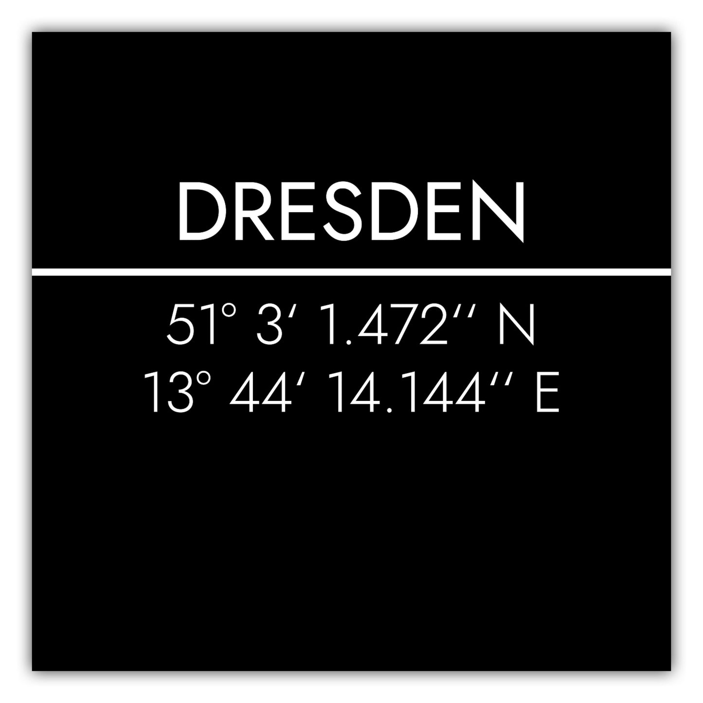 Poster Dresden Koordinaten #2