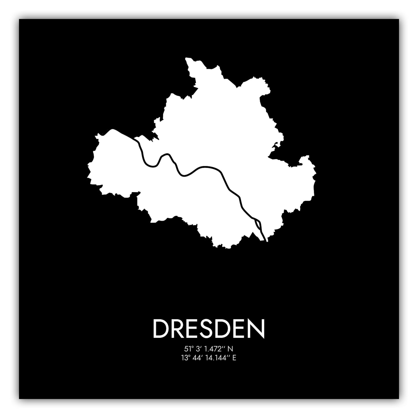 Poster Dresden Koordinaten #3