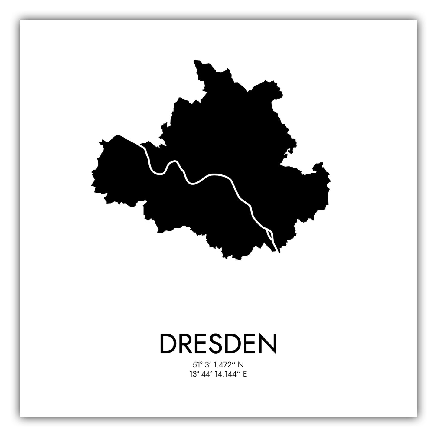 Poster Dresden Koordinaten #3