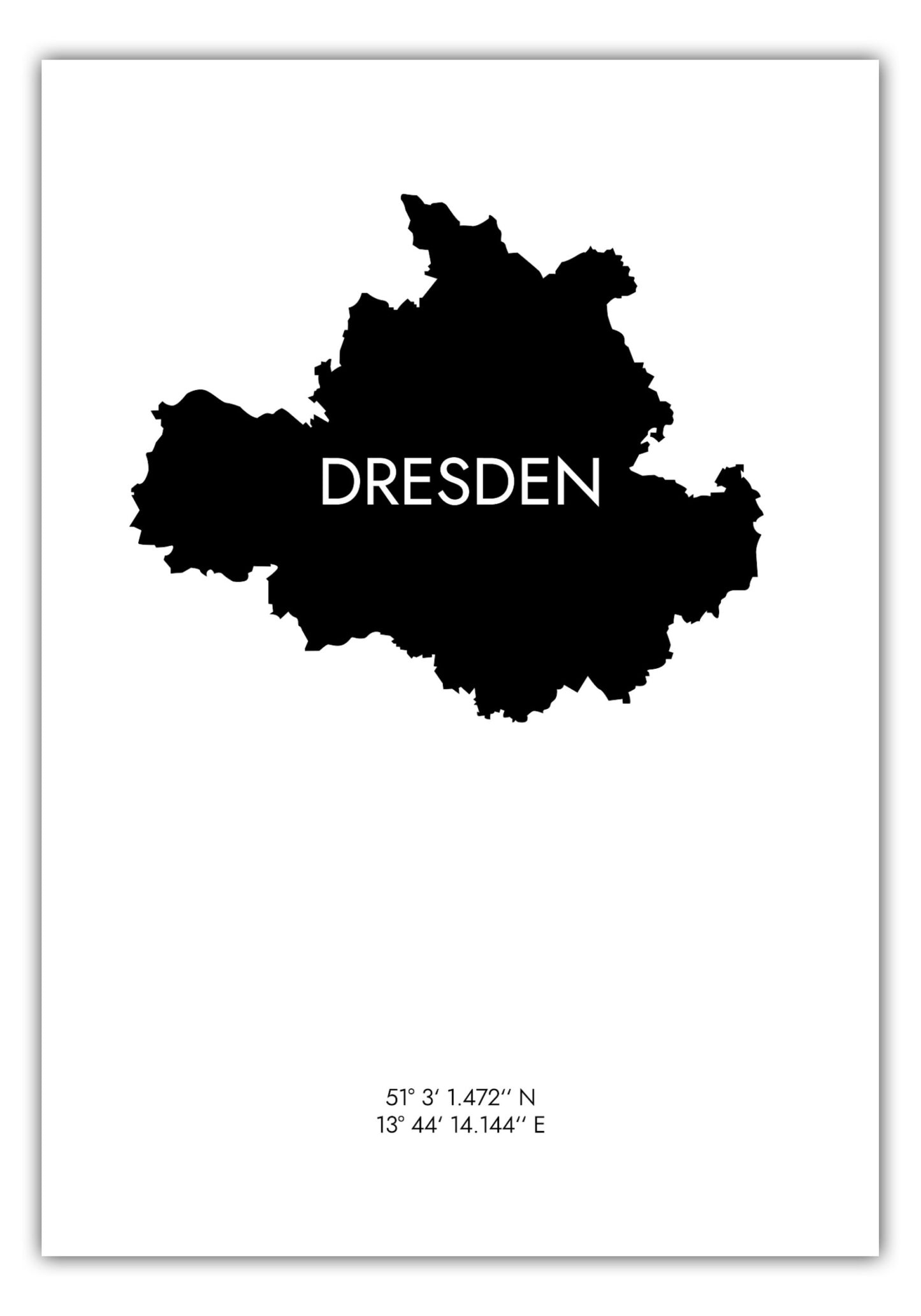 Poster Dresden Koordinaten #6