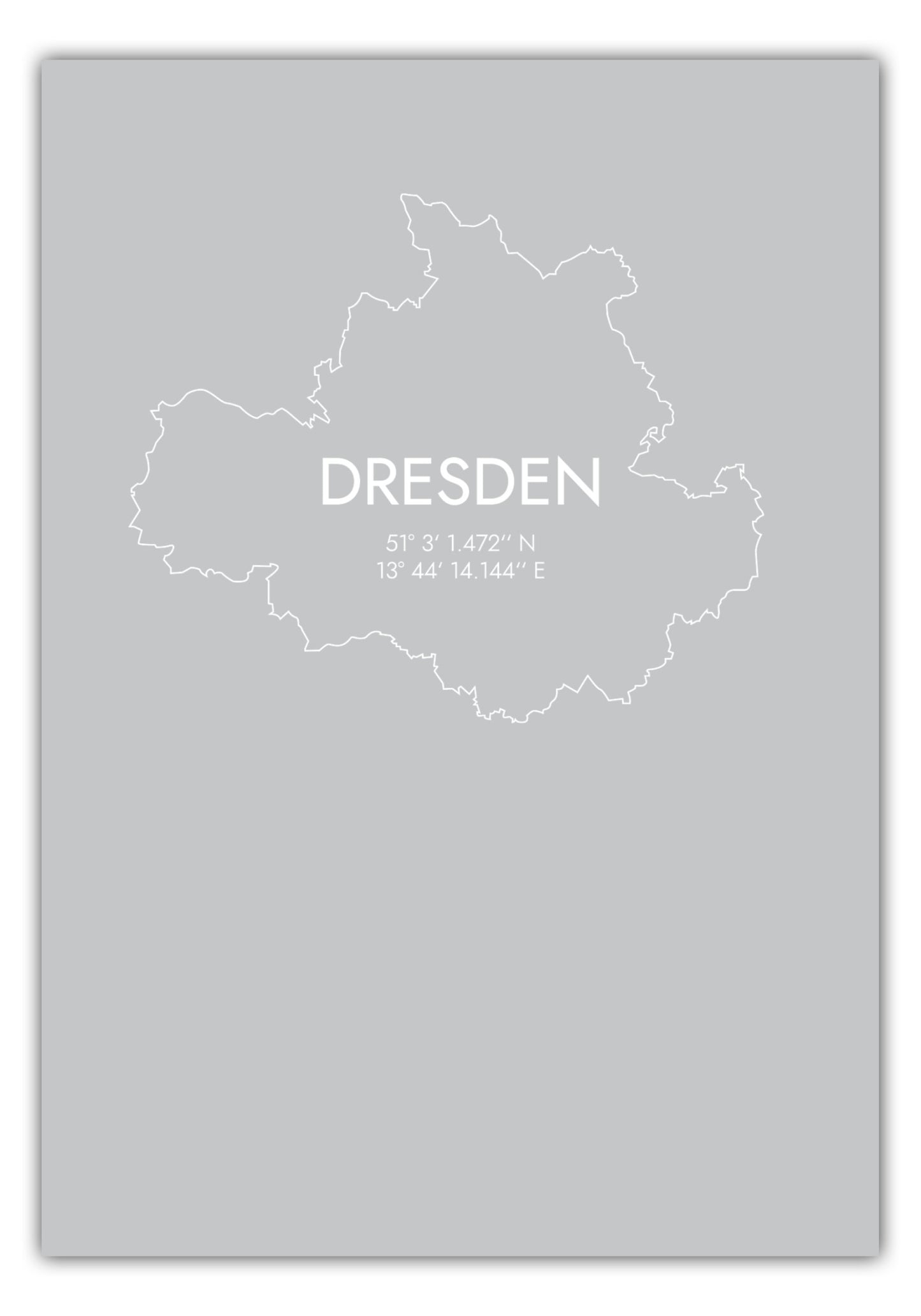 Poster Dresden Koordinaten #7