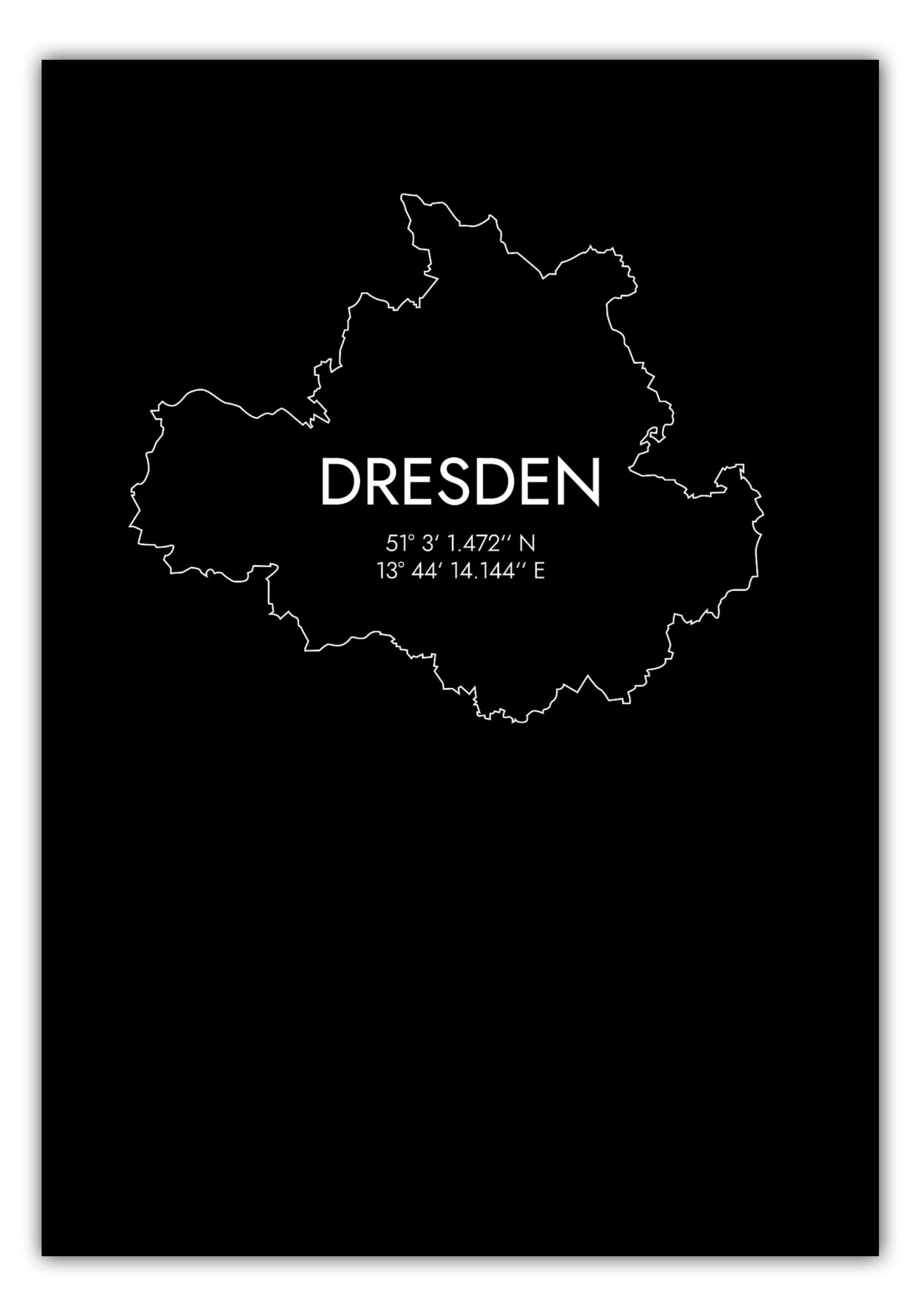 Poster Dresden Koordinaten #7