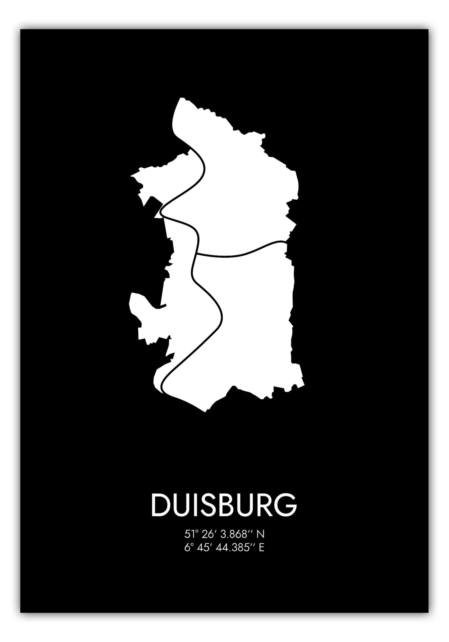 Poster Duisburg Koordinaten #3