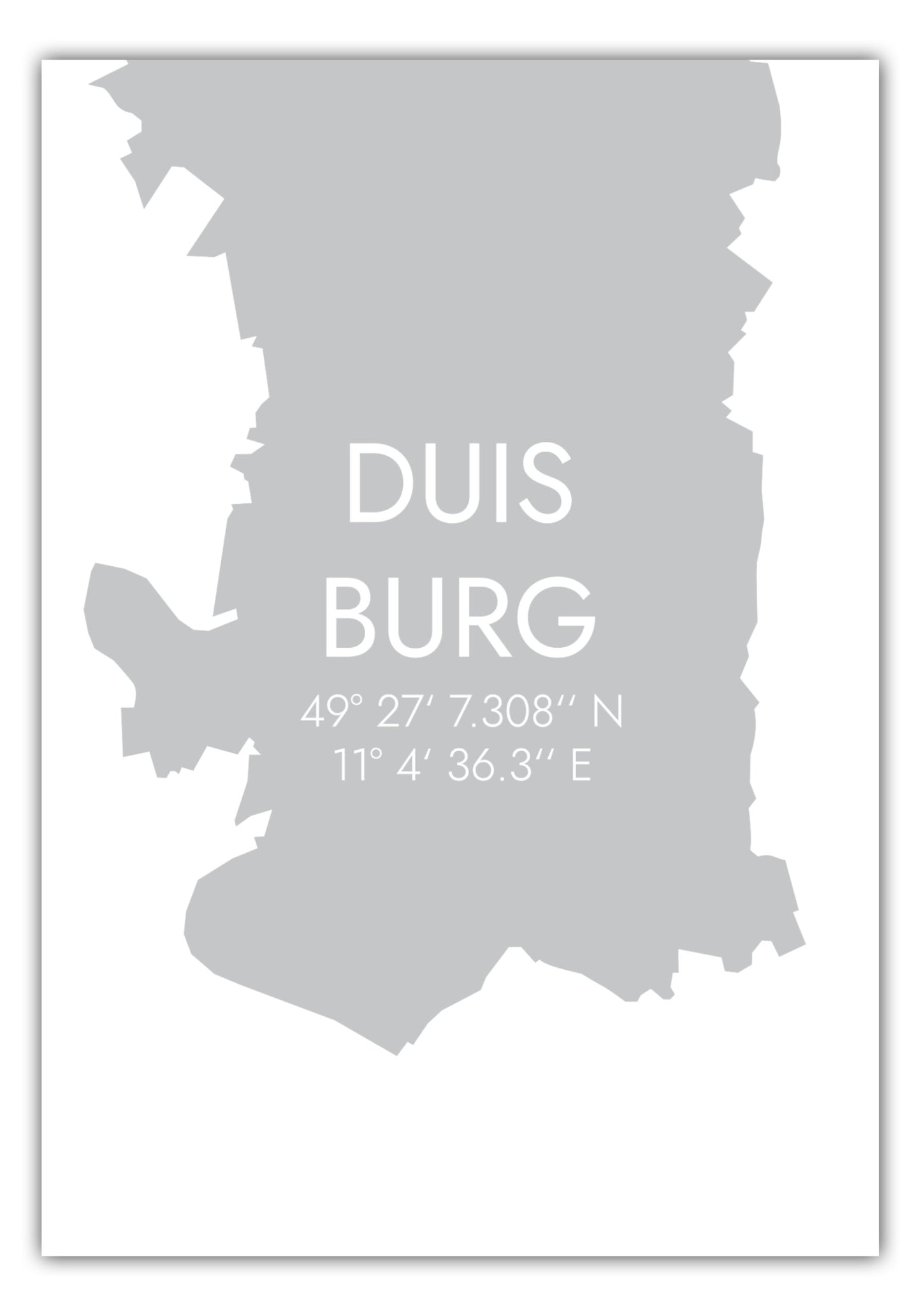 Poster Duisburg Koordinaten #5