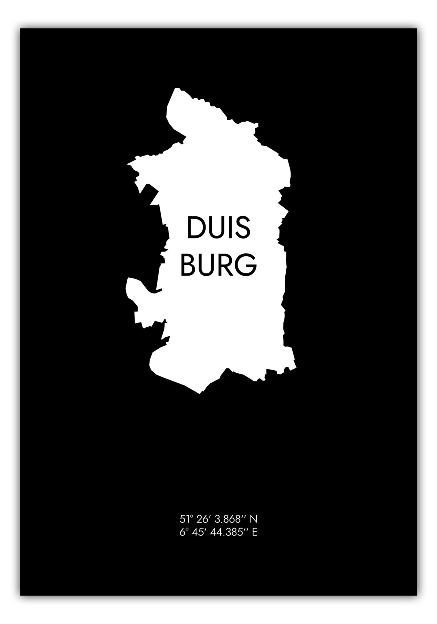 Poster Duisburg Koordinaten #6