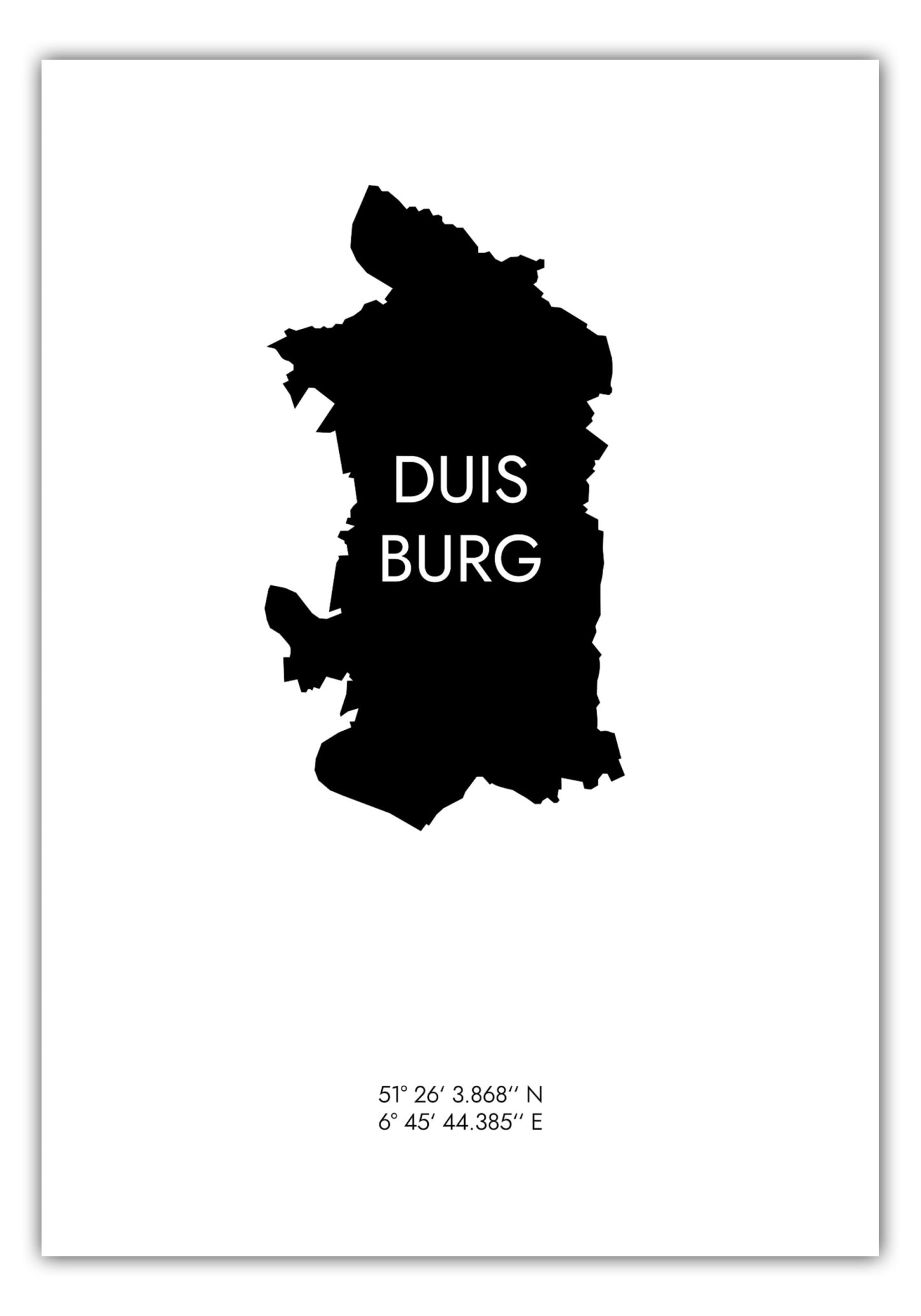 Poster Duisburg Koordinaten #6