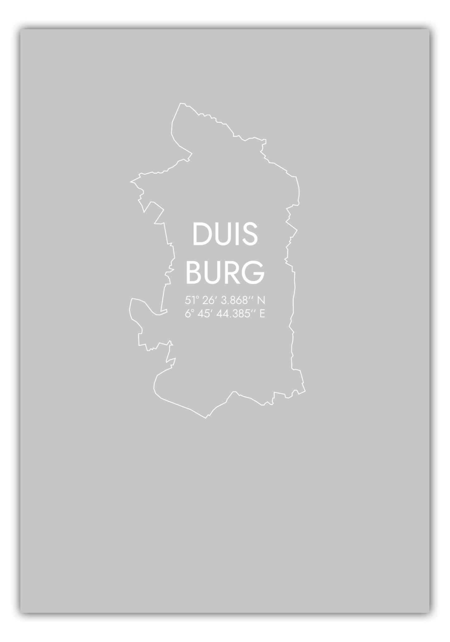 Poster Duisburg Koordinaten #7
