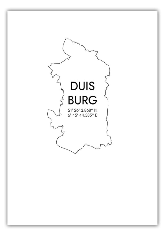 Poster Duisburg Koordinaten #7
