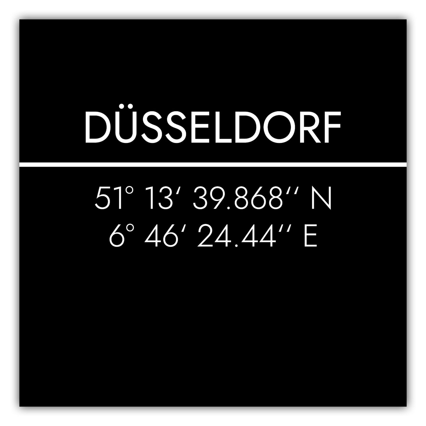 Poster Düsseldorf Koordinaten #2