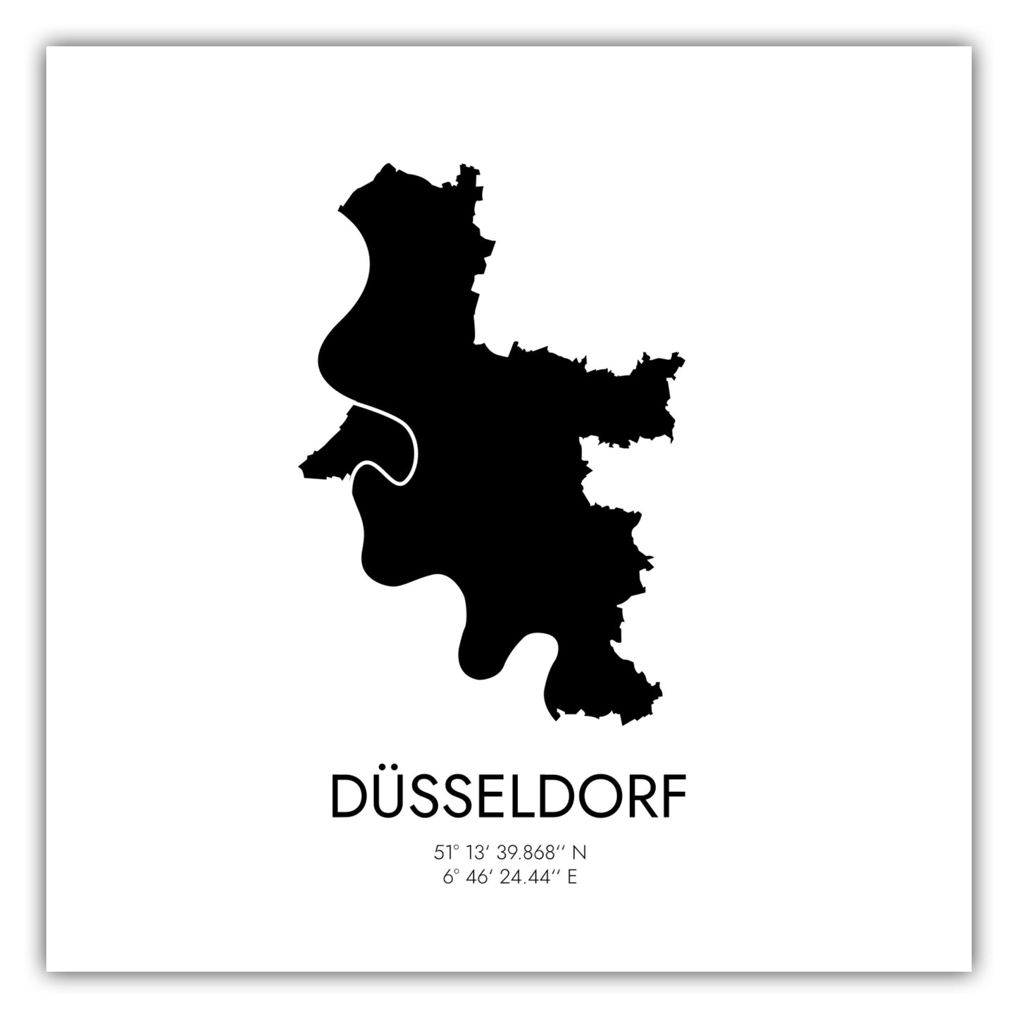 Poster Düsseldorf Koordinaten #3
