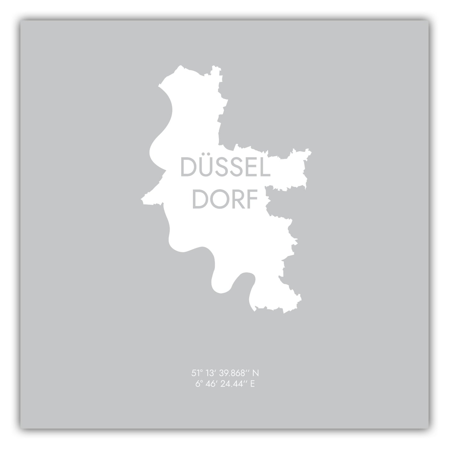 Poster Düsseldorf Koordinaten #6