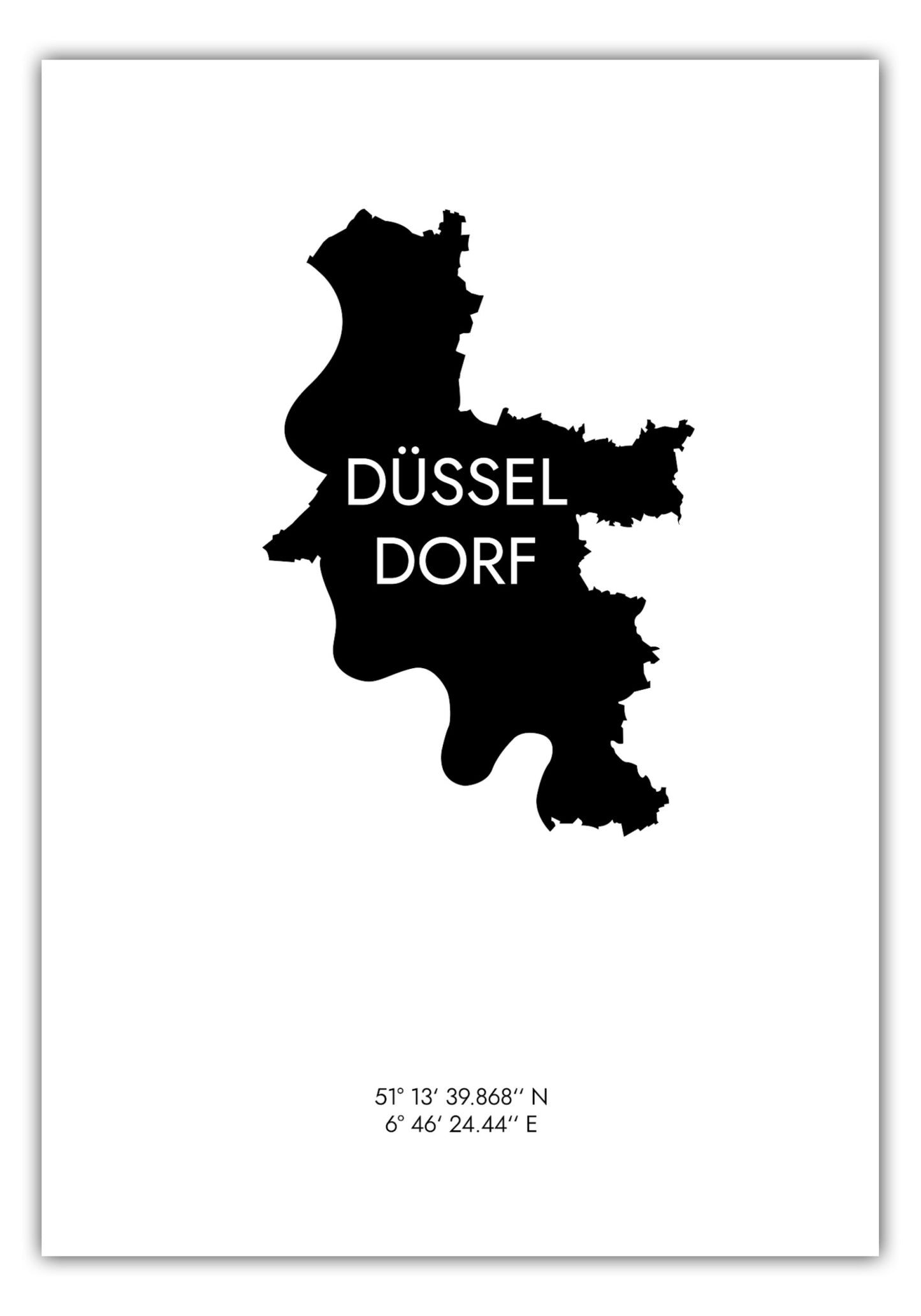 Poster Düsseldorf Koordinaten #6