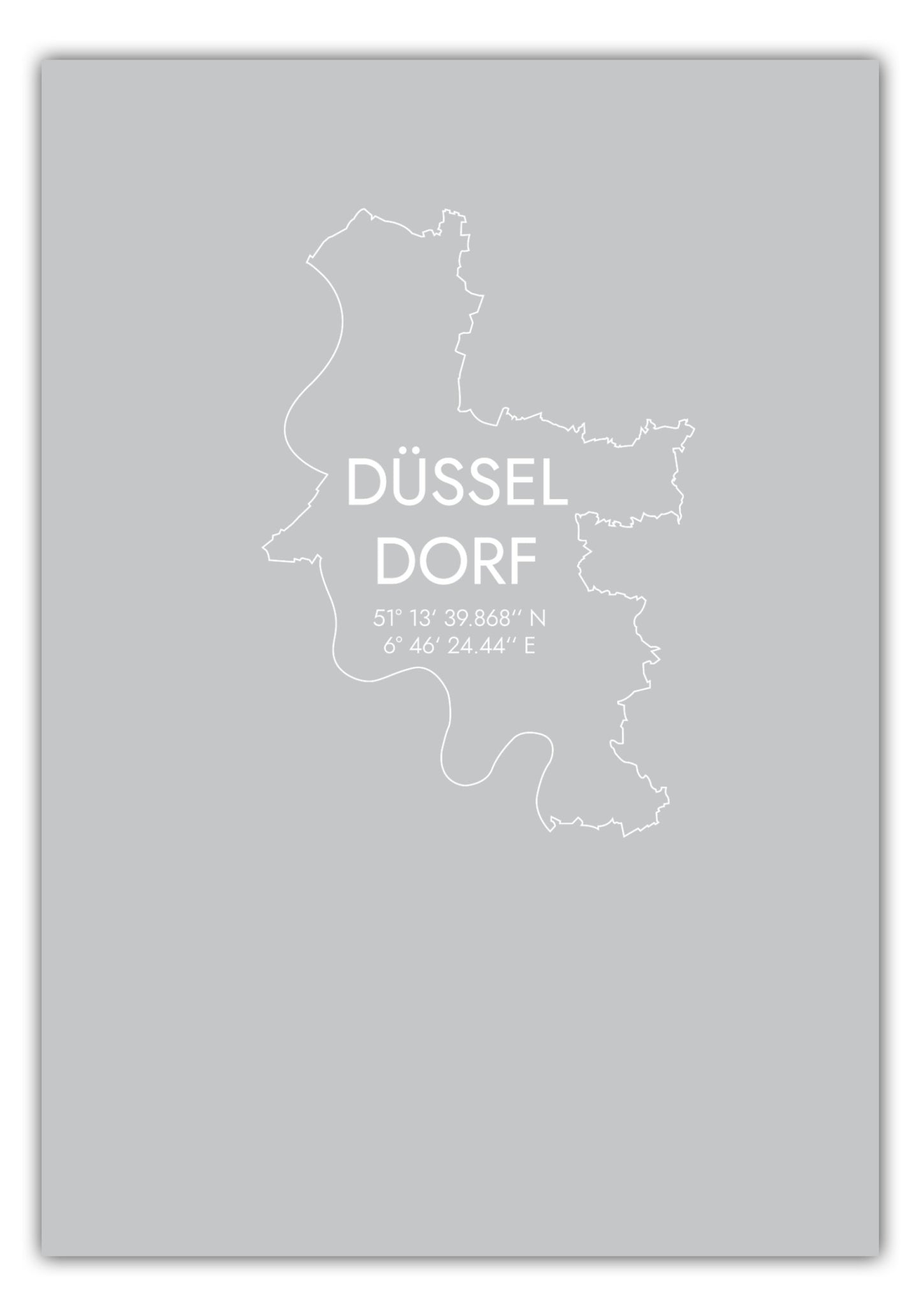 Poster Düsseldorf Koordinaten #7
