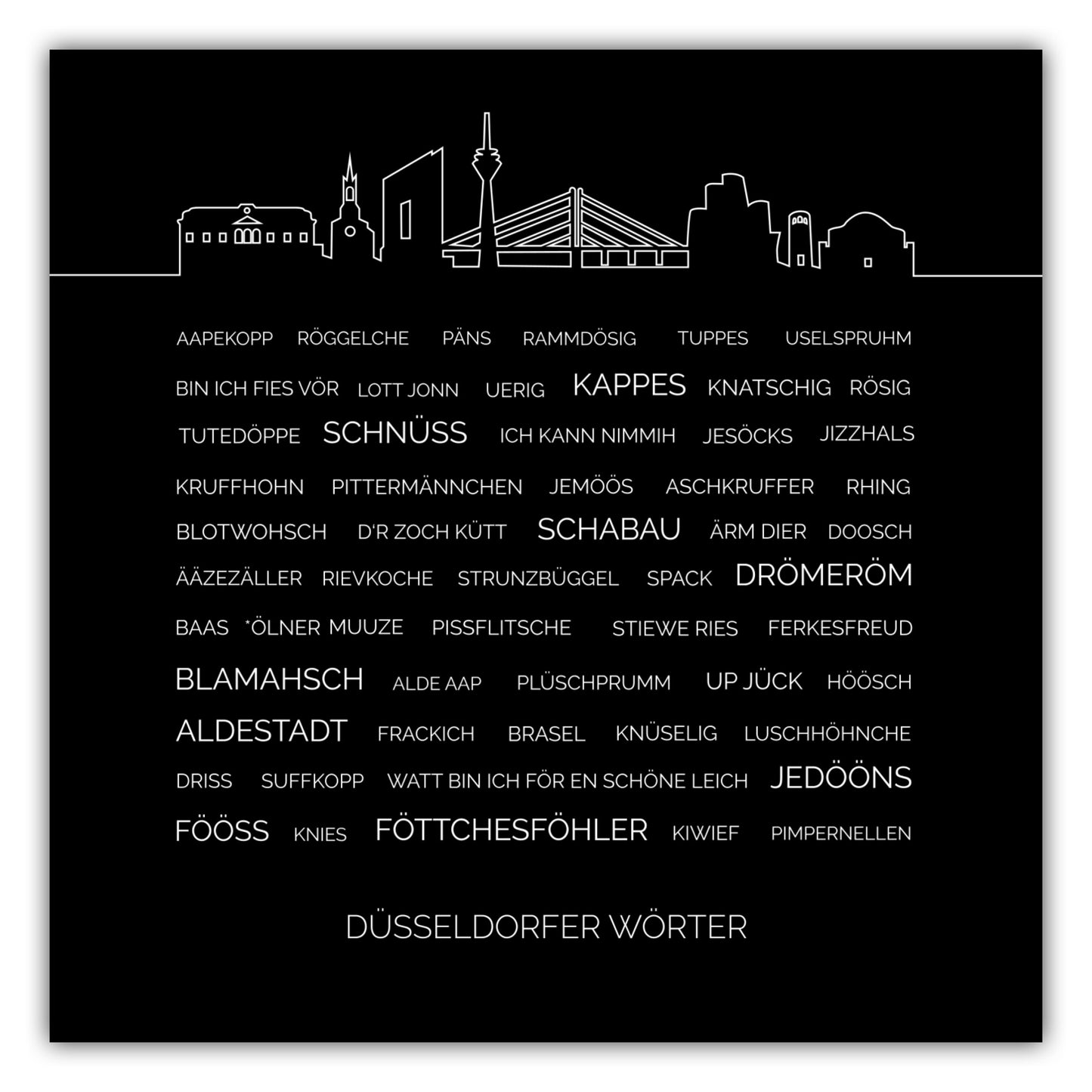 Poster Düsseldorfer Wörter #1