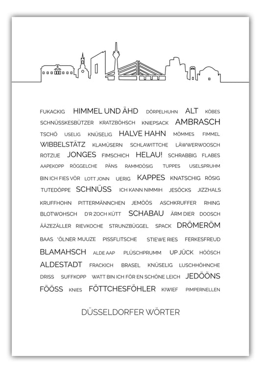 Poster Düsseldorfer Wörter #1