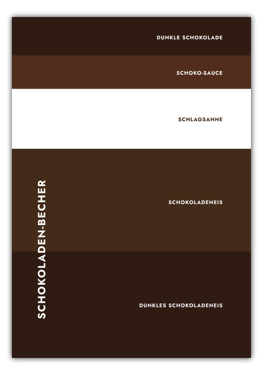 Poster Eisbecher - Schokolade