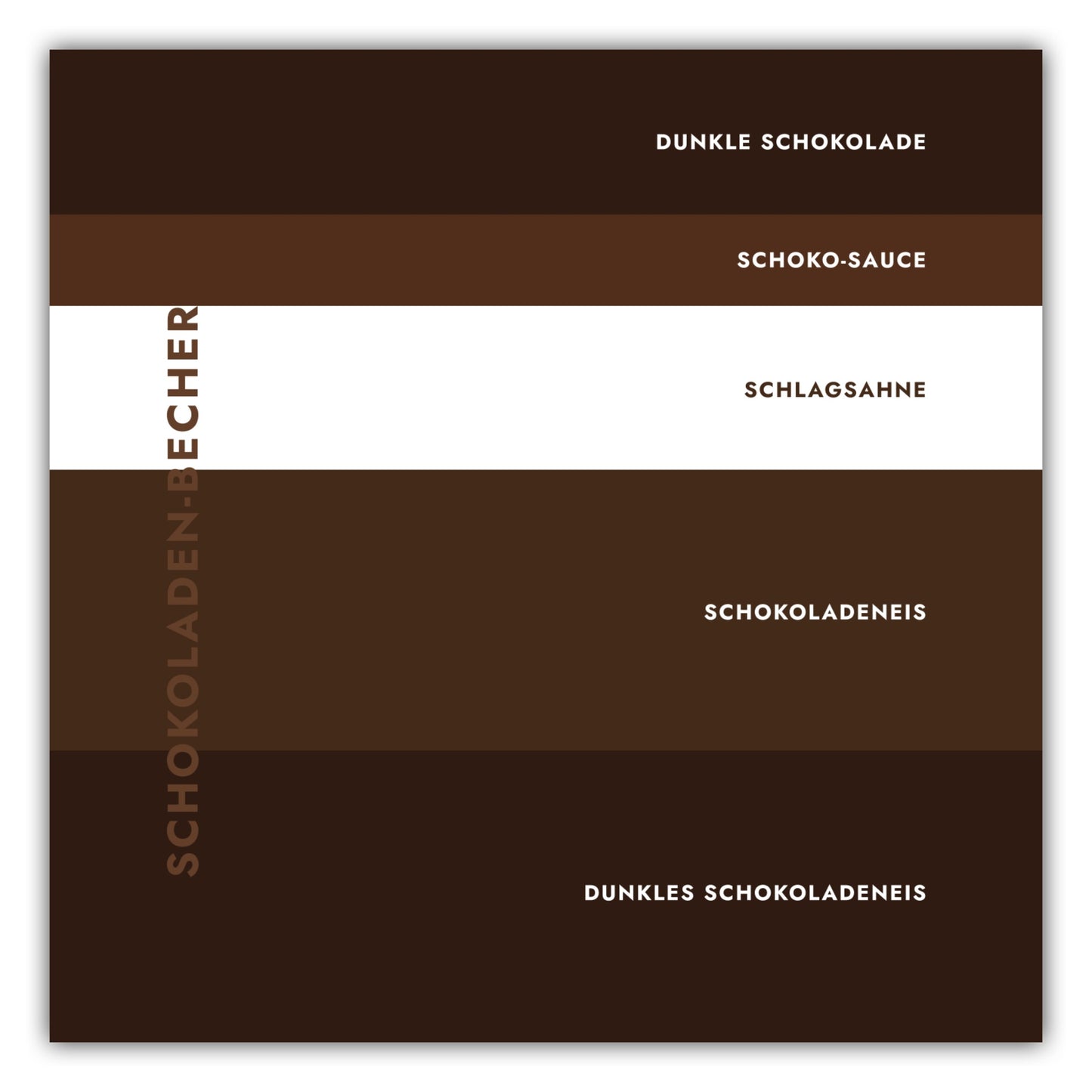 Poster Eisbecher - Schokolade