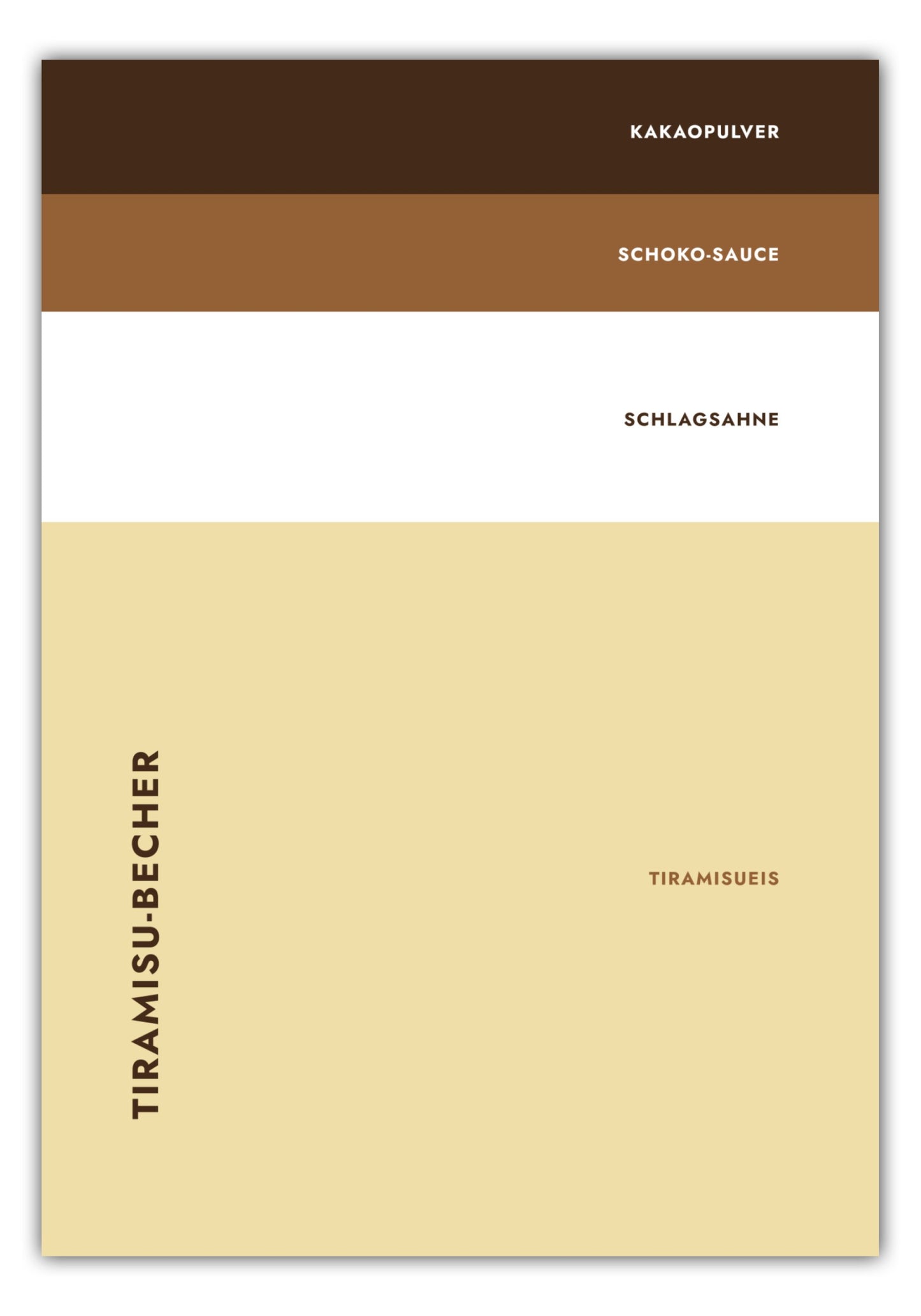 Poster Eisbecher - Tiramisu