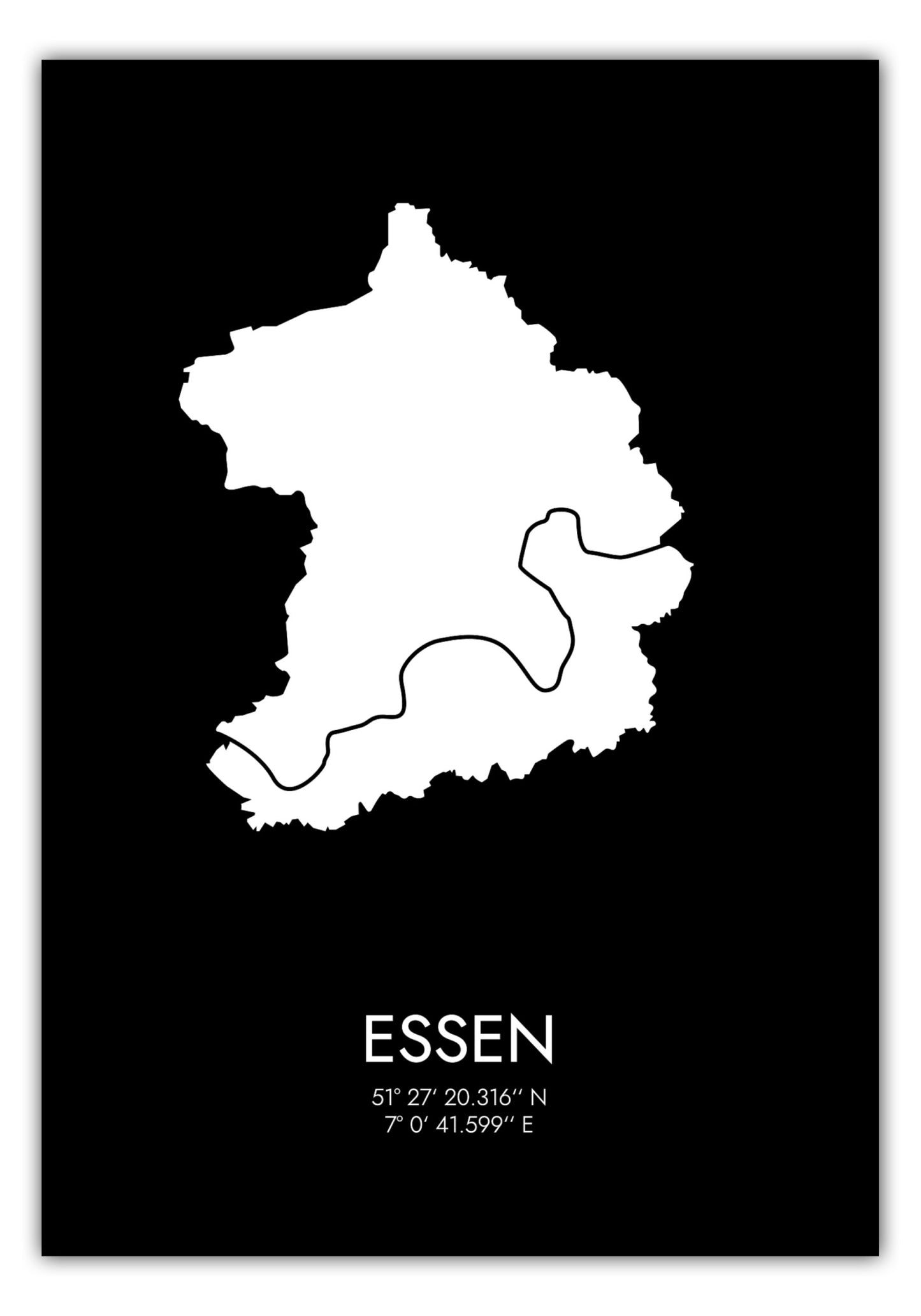 Poster Essen Koordinaten #3