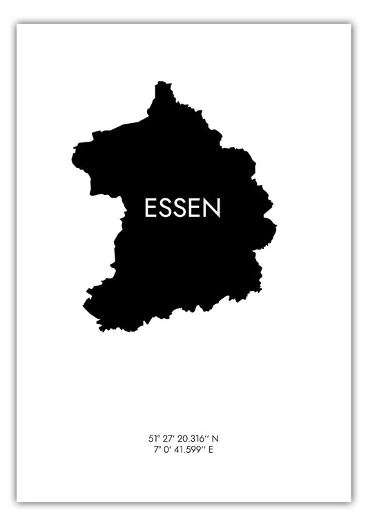 Poster Essen Koordinaten #6