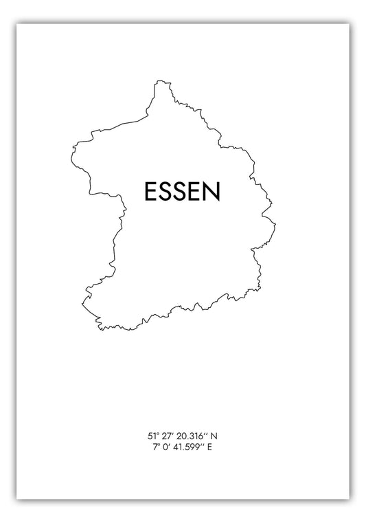 Poster Essen Koordinaten #8