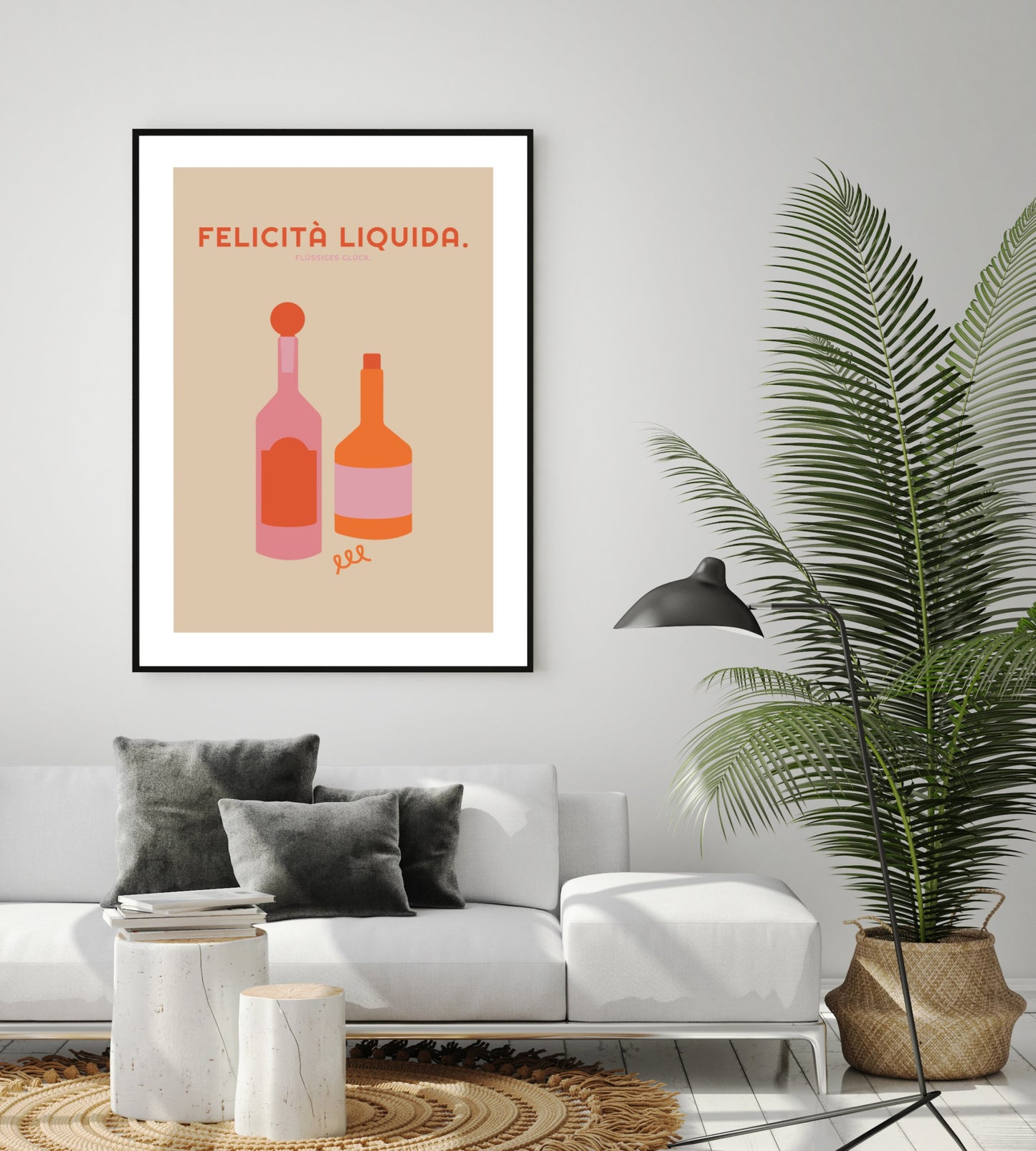 Poster Felicità Liquida - Aperitif - La Dolce Vita Collection