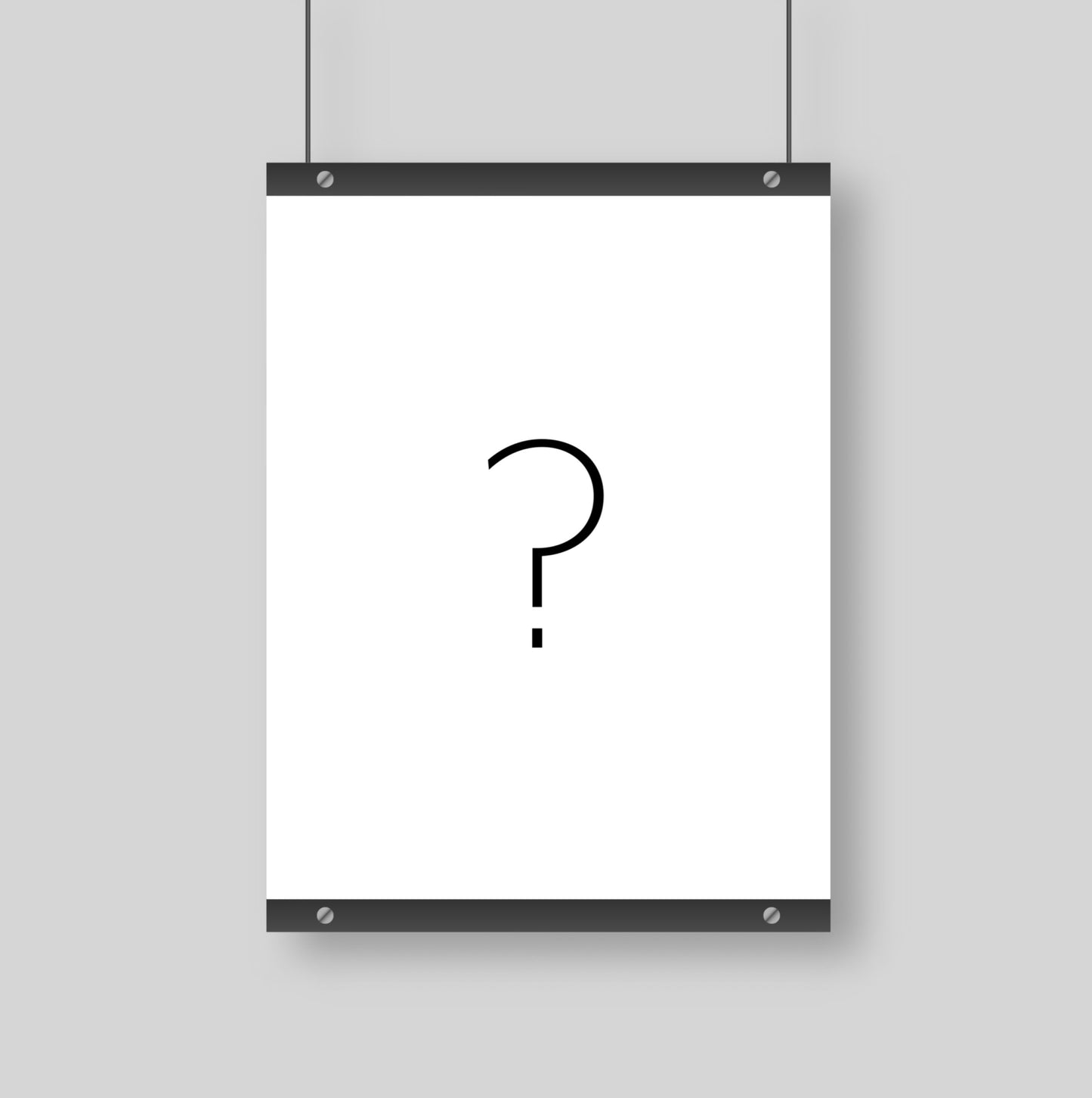 Poster Fragezeichen - Sans Serif