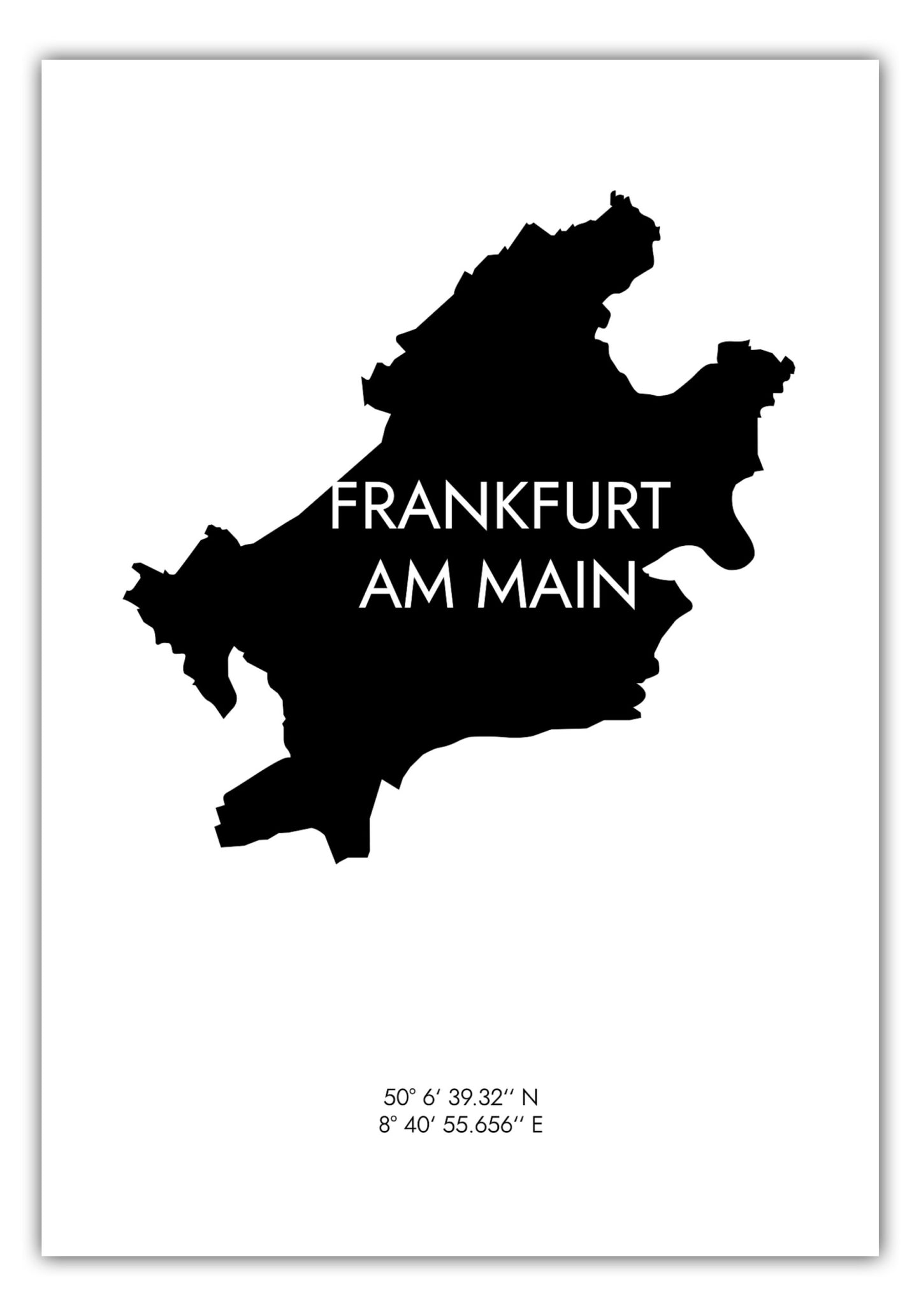 Poster Frankfurt am Main Koordinaten #6
