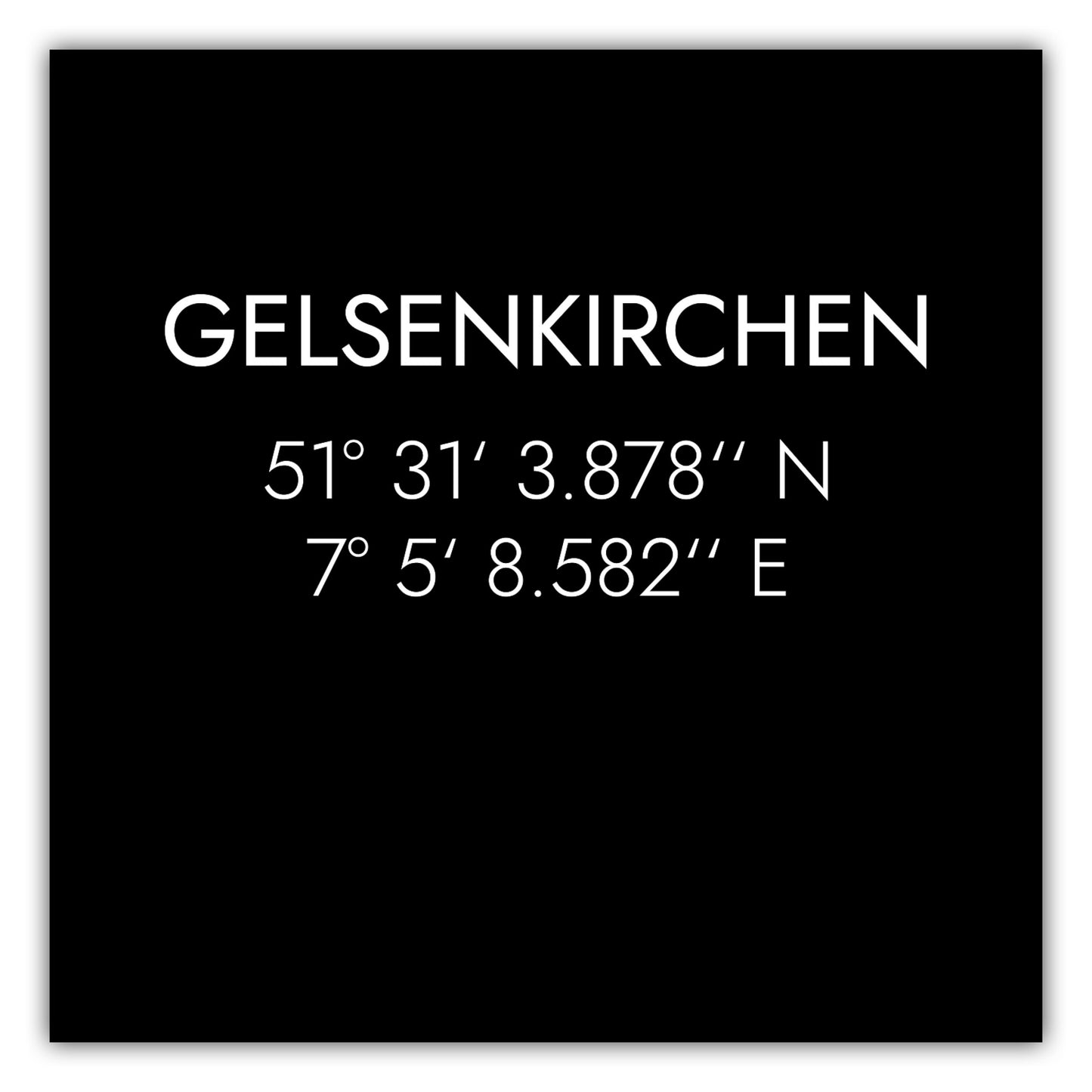 Poster Gelsenkirchen Koordinaten #1