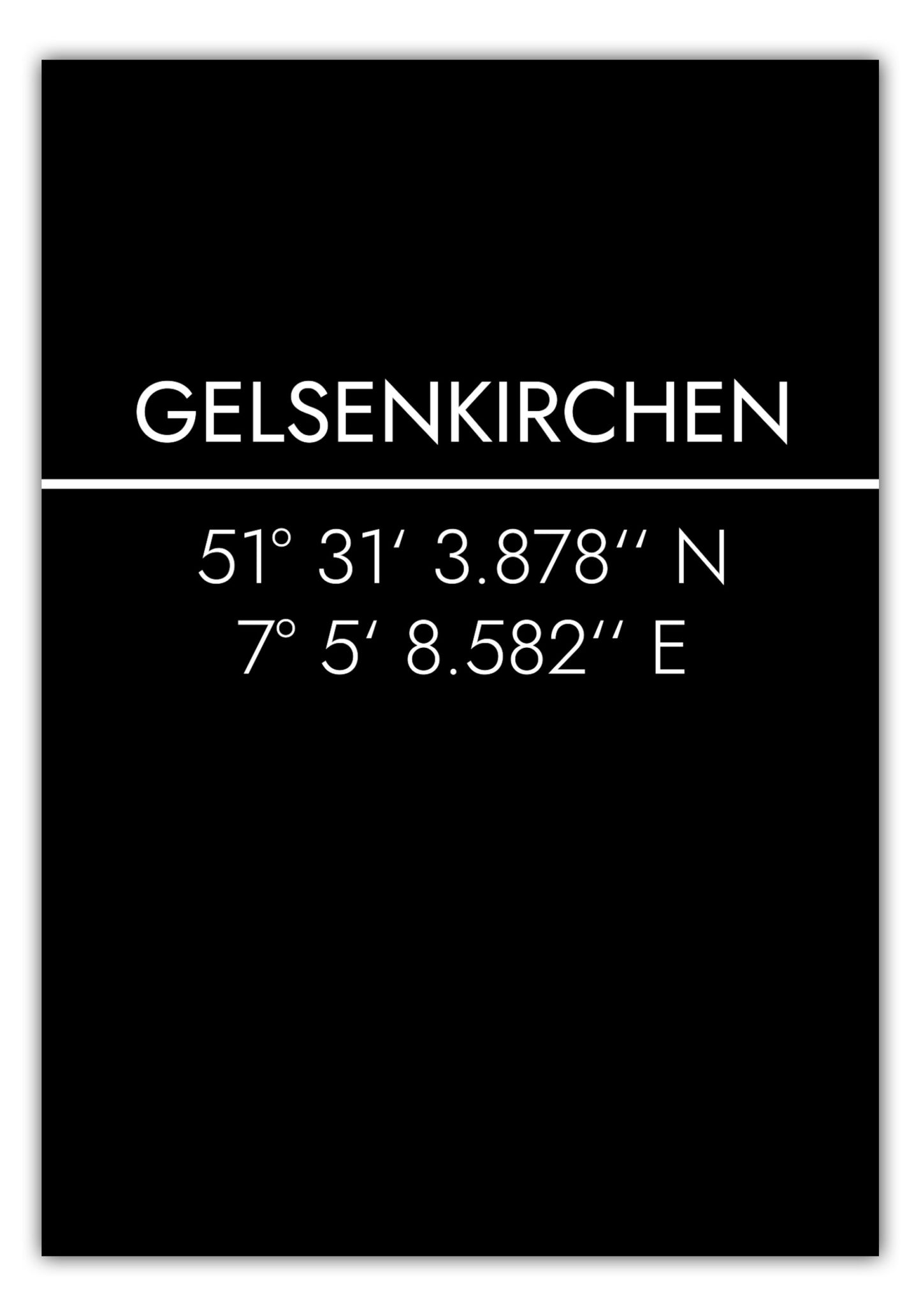 Poster Gelsenkirchen Koordinaten #2
