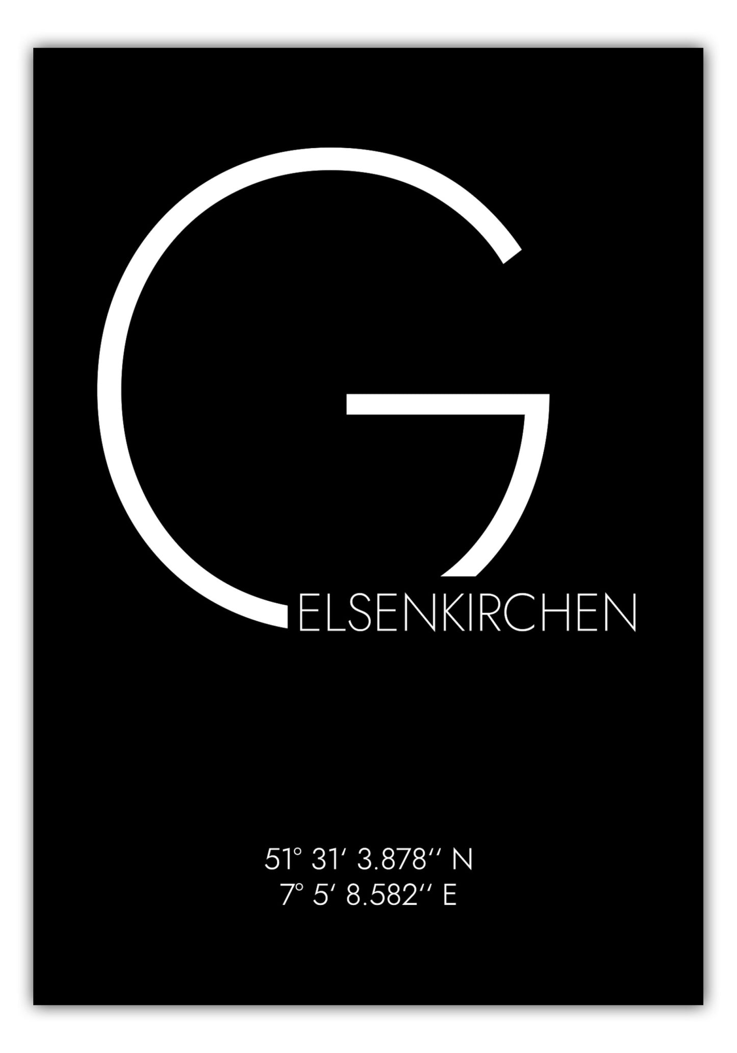 Poster Gelsenkirchen Koordinaten #4