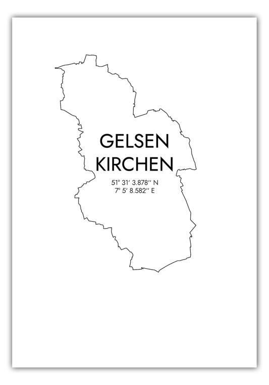 Poster Gelsenkirchen Koordinaten #7