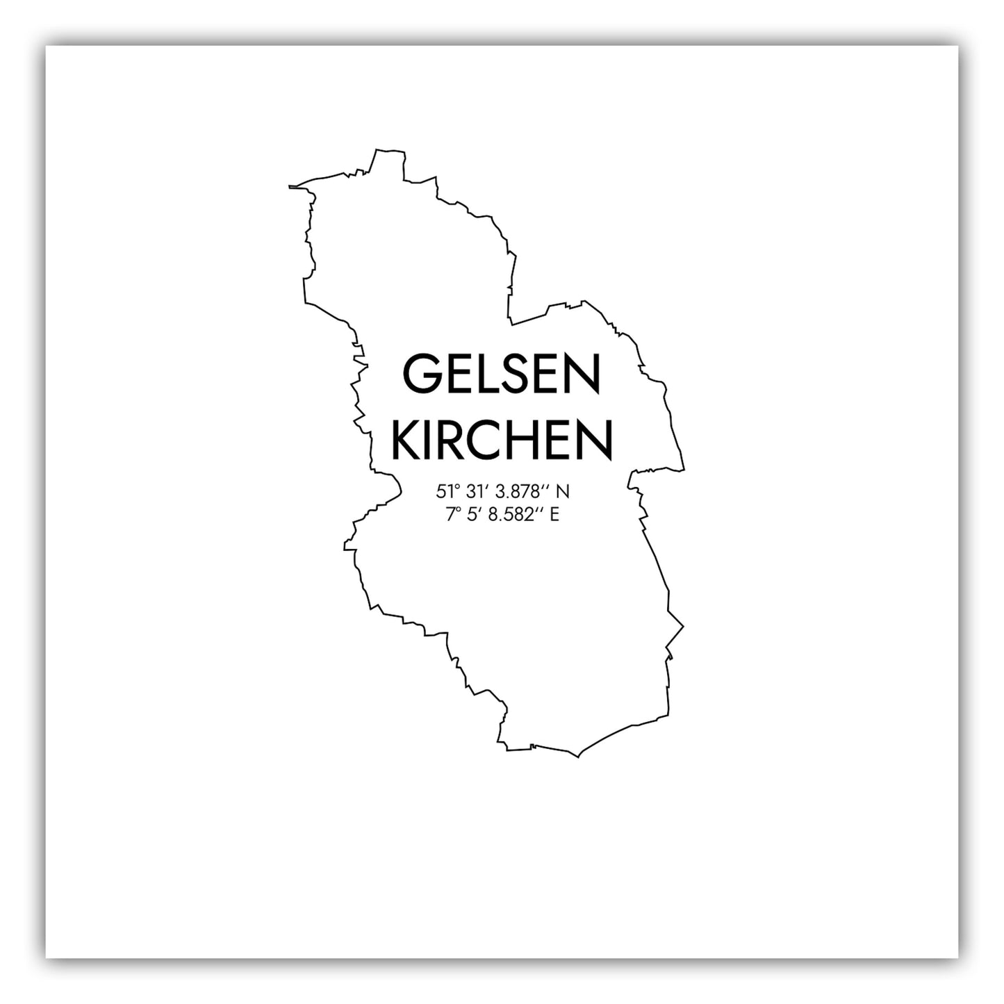 Poster Gelsenkirchen Koordinaten #7