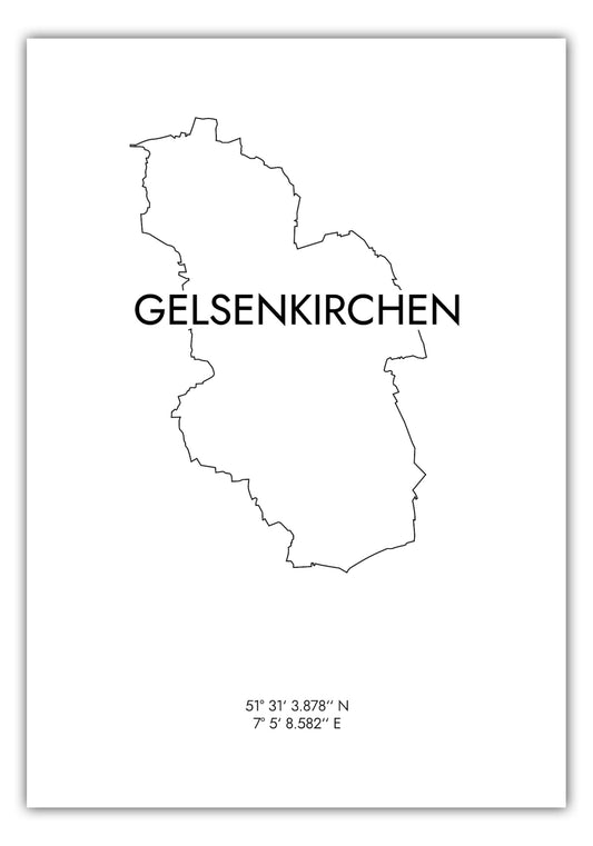Poster Gelsenkirchen Koordinaten #8