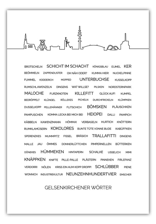 Poster Gelsenkirchener Wörter #1