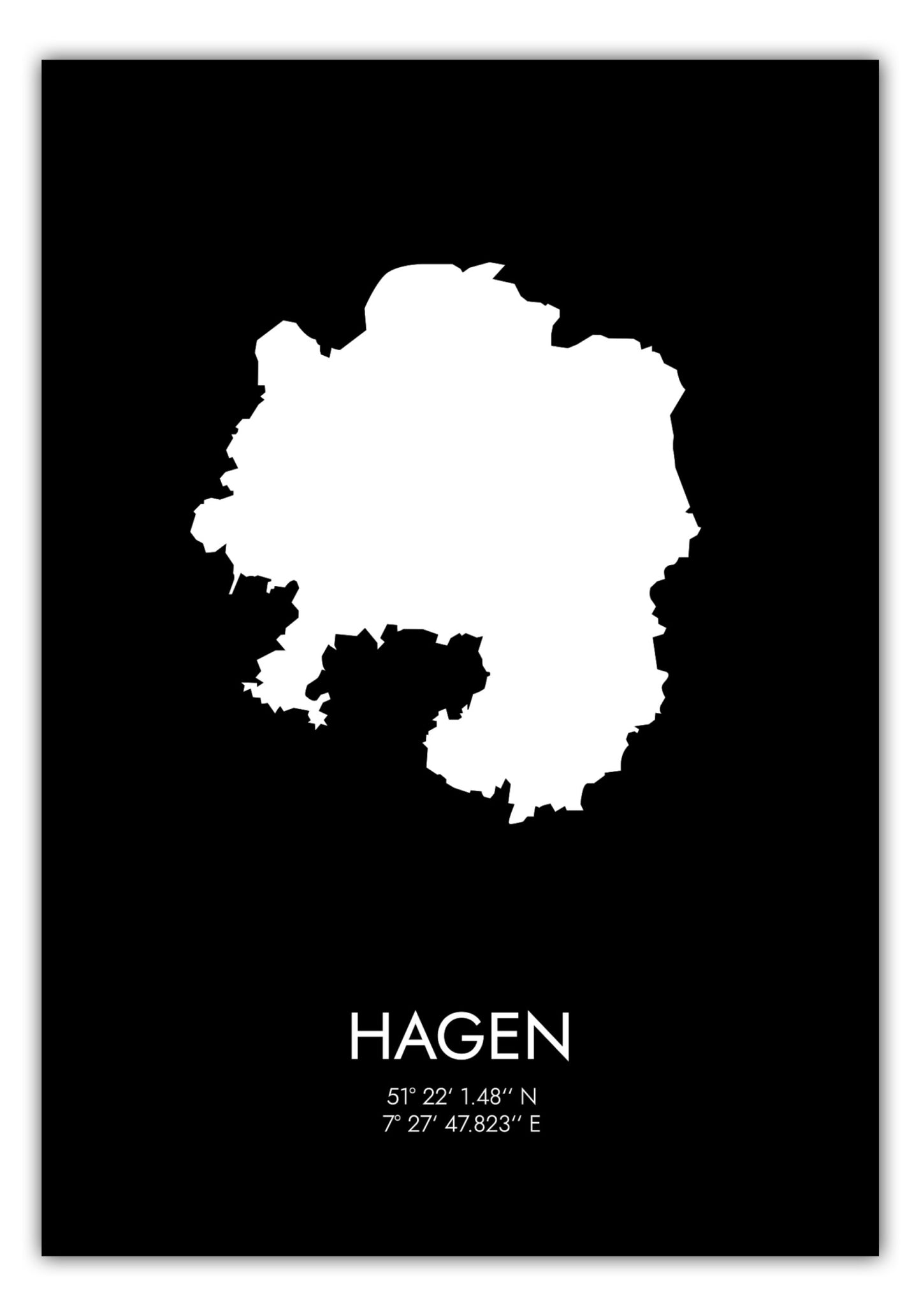 Poster Hagen Koordinaten #3