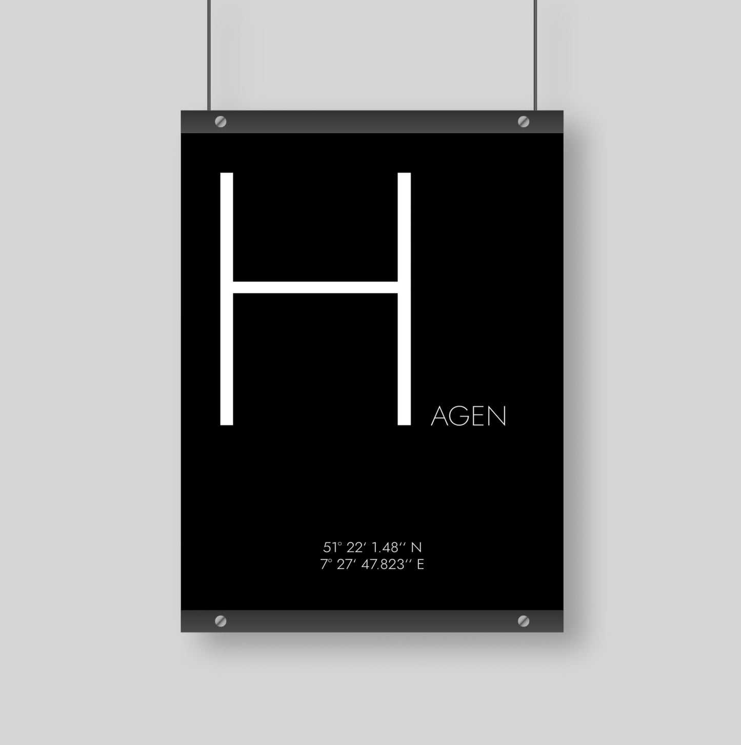 Poster Hagen Koordinaten #4