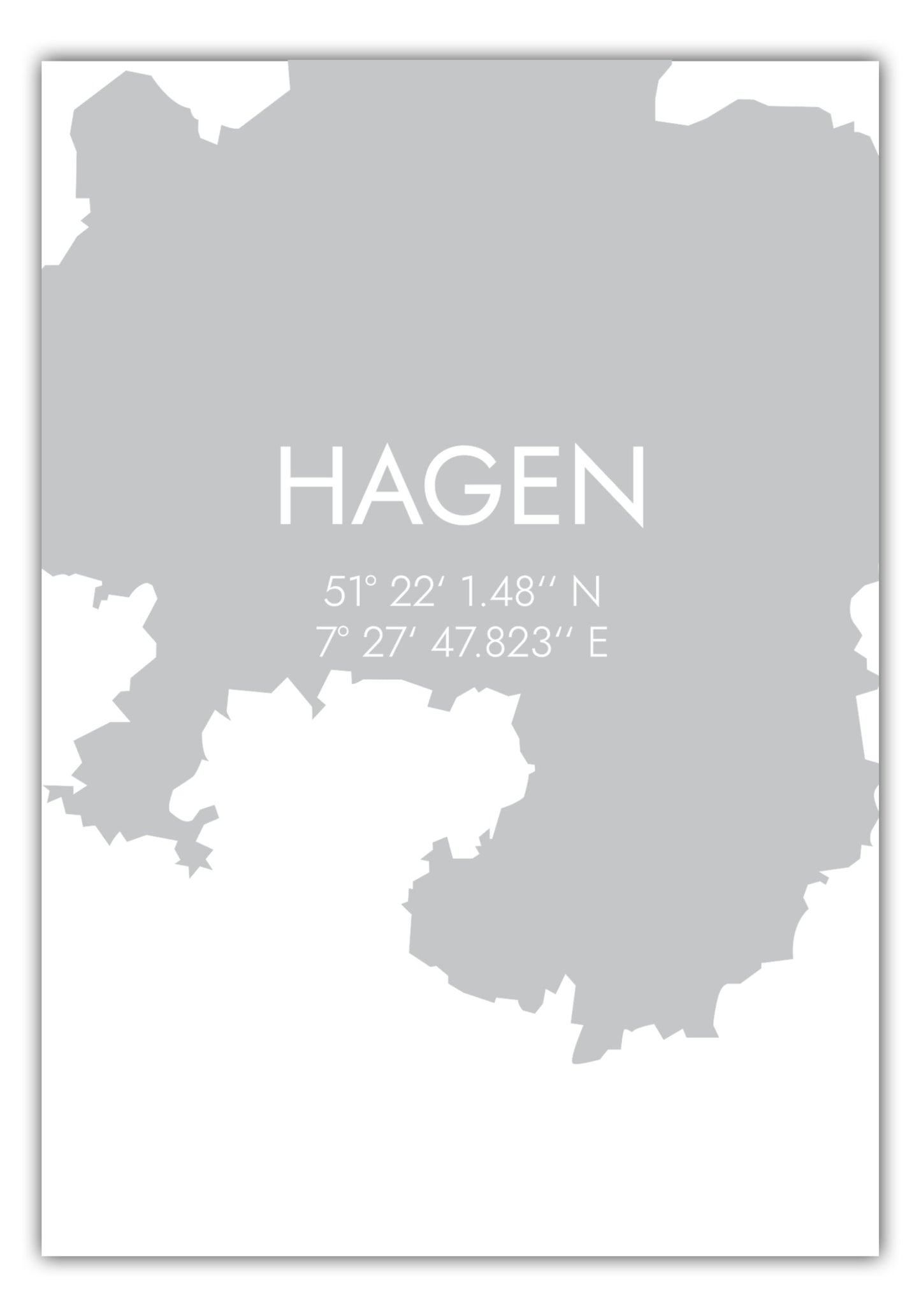 Poster Hagen Koordinaten #5