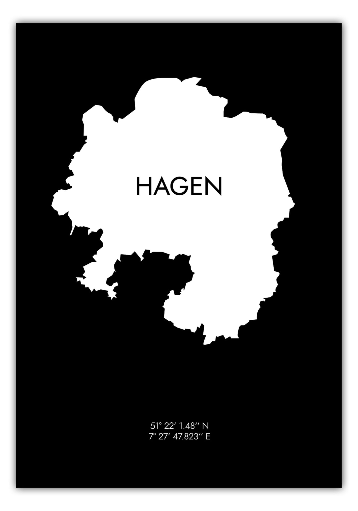 Poster Hagen Koordinaten #6