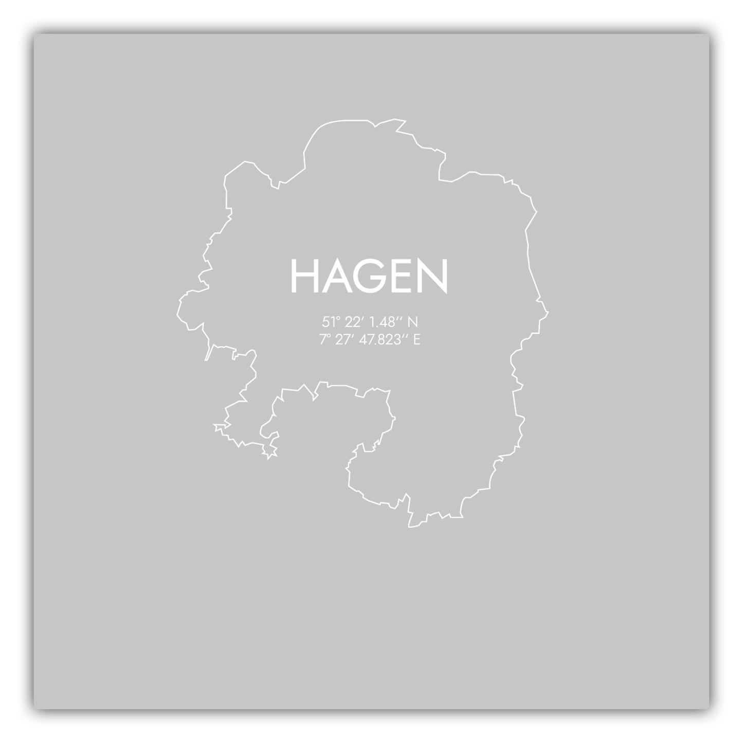 Poster Hagen Koordinaten #7